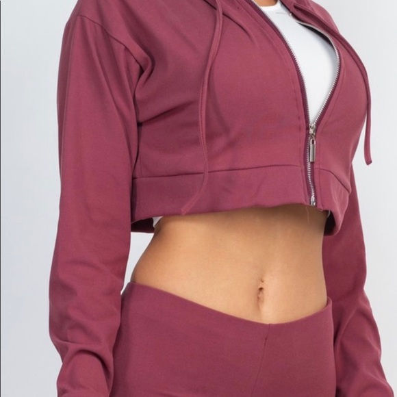 Cozy 2 Piece Cropped Set - Picture 3 of 3